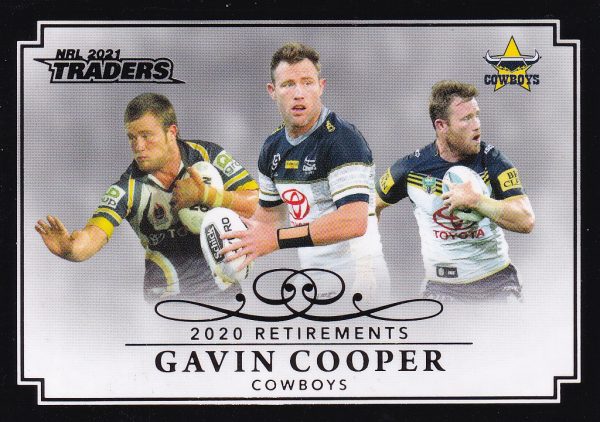 2021 NRL Traders Retirement Parallel - RP08 Gavin Cooper North QLD Cowboys