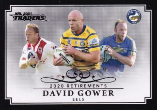 2021 NRL Traders Retirement Parallel - RP09 David Gower Parramatta Eels