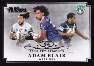 2021 NRL Traders Retirement Parallel - RP13 Adam Blair Warriors