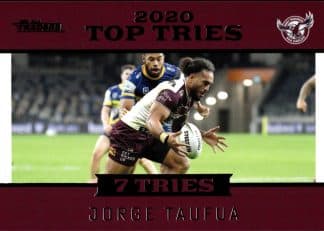 2021 NRL Traders Top Tries - TT06 Jorge Taufua Manly Sea Eagles