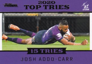 2021 NRL Traders Top Tries - TT07 Josh Addo-Carr Melbourne Storm