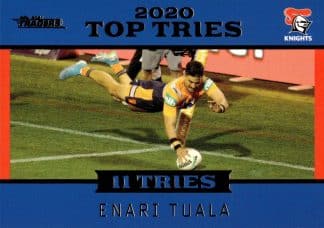 2021 NRL Traders Top Tries - TT08 Enari Tuala Newcastle Knights