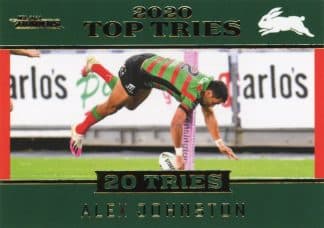 2021 NRL Traders Top Tries - TT12 Alex Johnston South Sydney Rabbitohs