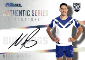 2021 NRL Traders Authentic Signature White - ASW03 Nick Meaney Canterbury Bulldogs