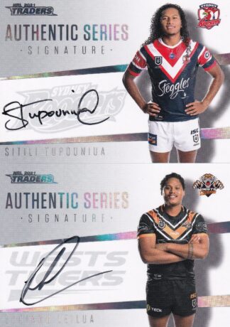 2021 NRL Traders Authentic Signatures White
