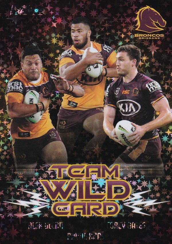 2021 NRL Traders Team Wildcard Parallel - WCGP01 Brisbane Broncos