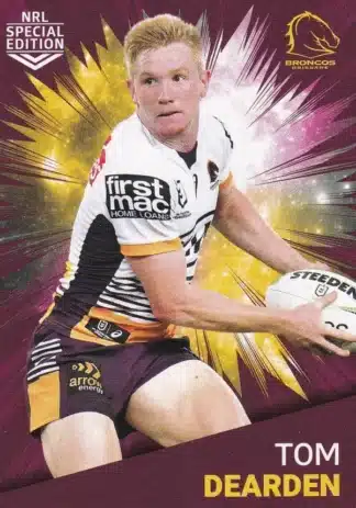 2021 NRL Rivalry Common Card - Base 02 Tom Dearden Brisbane Broncos