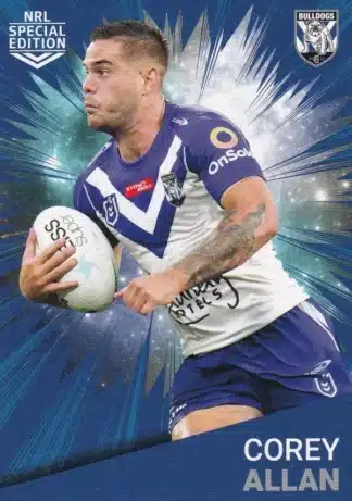 2021 NRL Rivalry Common Card - Base 07 Corey Allan Canterbury Bulldogs