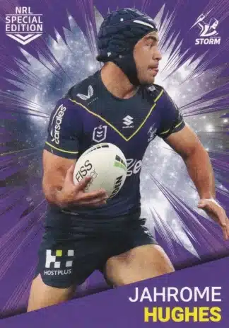 2021 NRL Rivalry Common Card - Base 19 Jahrome Hughes Melbourne Storm