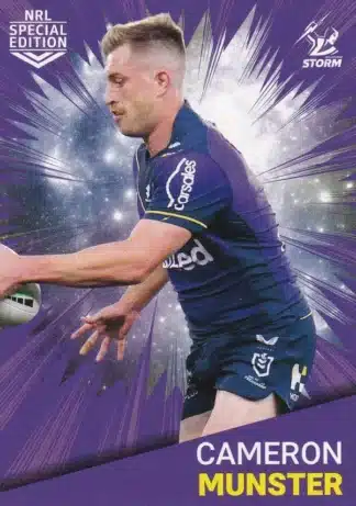 2021 NRL Rivalry Common Card - Base 20 Cameron Munster Melbourne Storm