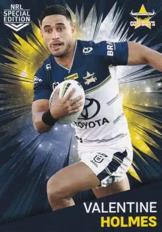 2021 NRL Rivalry Common Card - Base 26 Valentine Holmes North QLD Cowboys