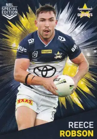 2021 NRL Rivalry Common Card - Base 27 Reece Robson North QLD Cowboys