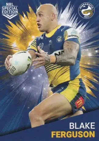 2021 NRL Rivalry Common Card - Base 28 Blake Ferguson Parramatta Eels