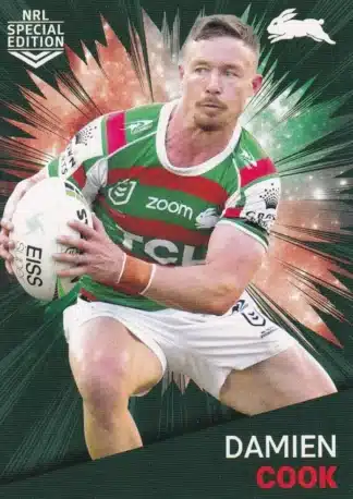 2021 NRL Rivalry Common Card - Base 34 Damien Cook South Sydney Rabbitohs