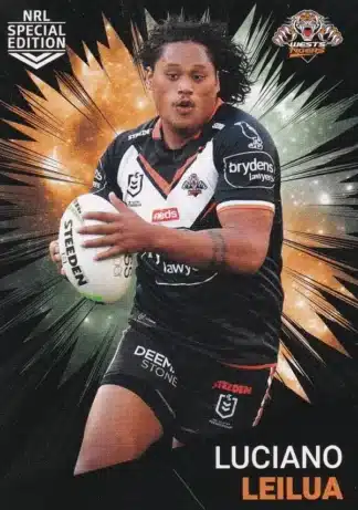 2021 NRL Rivalry Common Card - Base 48 Luciano Leilua Wests Tigers