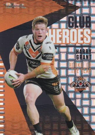 2021 NRL Traders Club Hero Parallel - CHP32 Harry Grant Wests Tigers