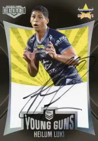2022 NRL Elite Young Guns Signature - YGS09 Heilum Luki North QLD Cowboys