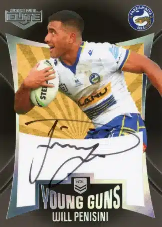 2022 NRL Elite Young Guns Signature - YGS10 Will Penisini Parramatta Eels
