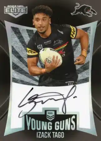 2022 NRL Elite Young Guns Signature - YGS11 Izack Tago Penrith Panthers