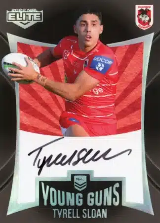 2022 NRL Elite Young Guns Signature - YGS13 Tyrell Sloan St George Dragons