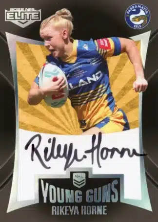 2022 NRL Elite Young Guns Signature - YGS20 Rikeya Horne Parramatta Eels