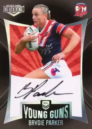 2022 NRL Elite Young Guns Signature - YGS22 Brydie Parker Sydney Roosters