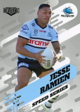 2022 NRL Elite Speed Series Album Card - SSA04 Jesse Ramien Cronulla Sharks