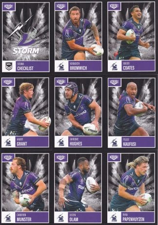 2022 NRL Elite Base Team Set - Melbourne Storm