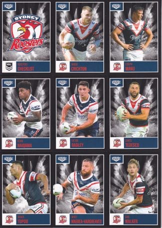 2022 NRL Elite Base Team Set - Sydney Roosters