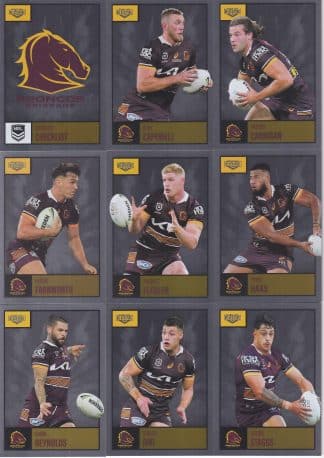 2022 NRL Elite Silver Special Team Set - Brisbane Broncos
