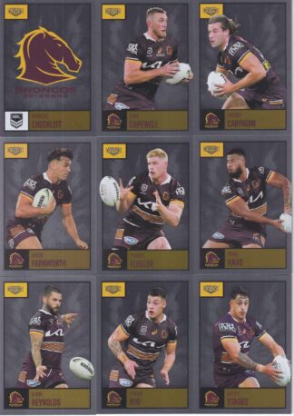 2022 NRL Elite Silver Special Team Set - Brisbane Broncos