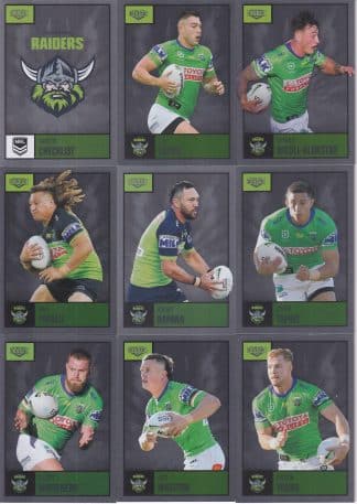 2022 NRL Elite Silver Special Team Set - Canberra Raiders