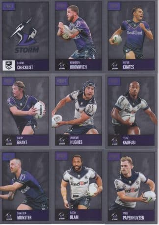 2022 NRL Elite Silver Special Team Set - Melbourne Storm