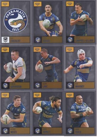 2022 NRL Elite Silver Special Team Set - Parramatta Eels