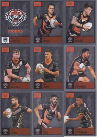 2022 NRL Elite Silver Special Team Set - Wests Tigers