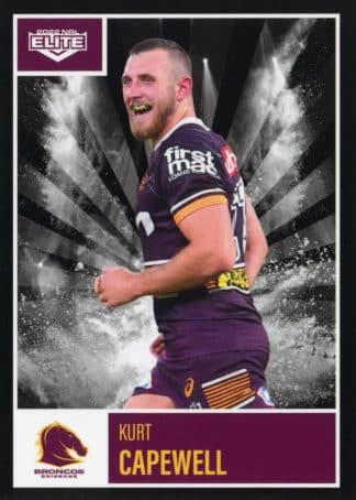 2022 NRL Elite Common Card - Base 002 Kurt Capewell Brisbane Broncos