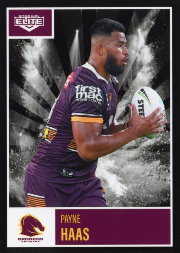 2022 NRL Elite Common Card - Base 005 Thomas Flegler Brisbane Broncos