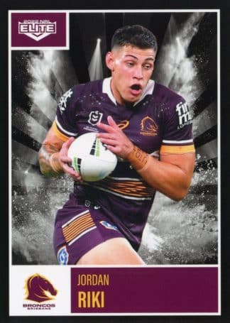 2022 NRL Elite Common Card - Base 008 Jordan Riki Brisbane Broncos
