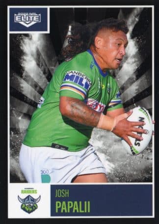 2022 NRL Elite Common Card - Base 013 Josh Papalii Canberra Raiders