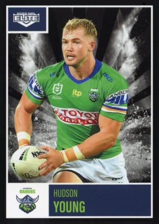 2022 NRL Elite Common Card - Base 018 Hudson Young Canberra Raiders