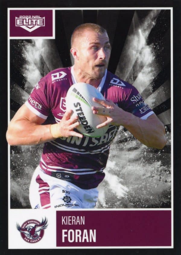 2022 NRL Elite Common Card - Base 049 Kieran Foran Manly Warringah Sea Eagles