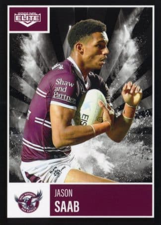 2022 NRL Elite Common Card - Base 052 Jason Saab Manly Warringah Sea Eagles