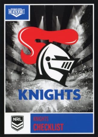 2022 NRL Elite Common Card - Base 064 Newcastle Knights Checklist