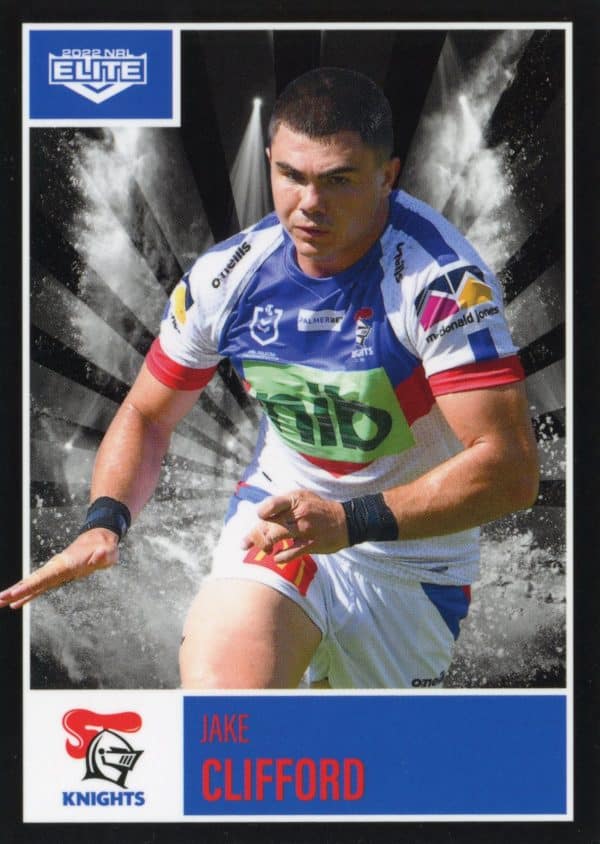 2022 NRL Elite Common Card - Base 067 Jake Clifford Newcastle Knights