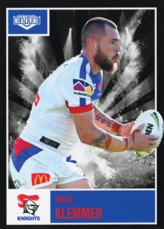 2022 NRL Elite Common Card - Base 070 David Klemmer Newcastle Knights
