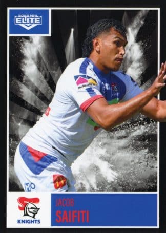 2022 NRL Elite Common Card - Base 072 Jacob Saifiti Newcastle Knights