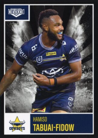 2022 NRL Elite Common Card - Base 079 Hamiso Tabuai-Fidow North Queensland Cowboys