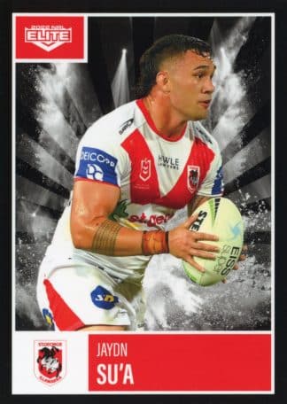 2022 NRL Elite Common Card - Base 117 Jaydn Su'a St George Illawarra Dragons