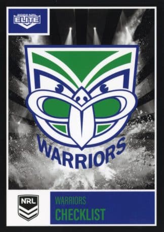 2022 NRL Elite Team Master Set #4 - Warriors