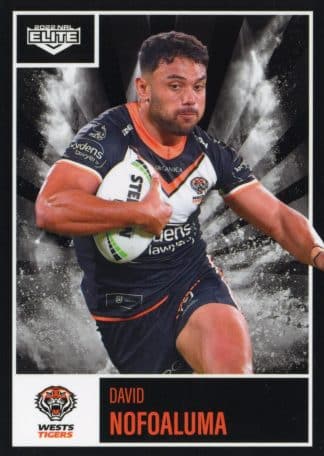 2022 NRL Elite Common Card - Base 141 David Nofoaluma Wests Tigers